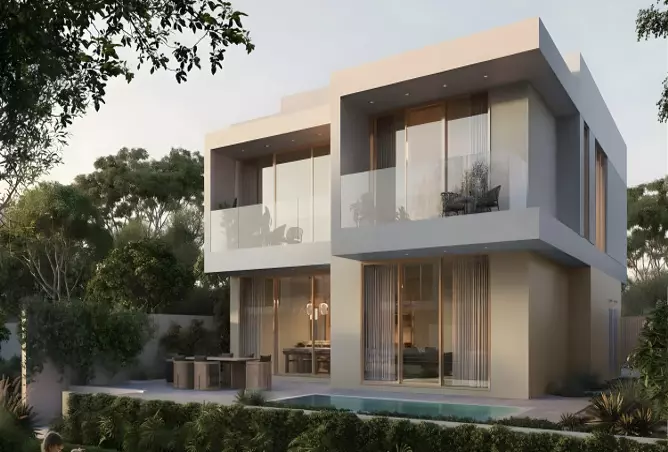Modern two-storey villa representing the ongoing B6 Villa Project in Abu Dhabi