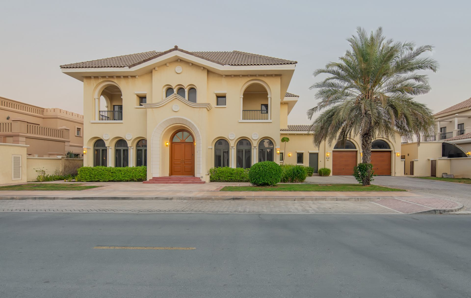 Classic villa exterior in a residential district